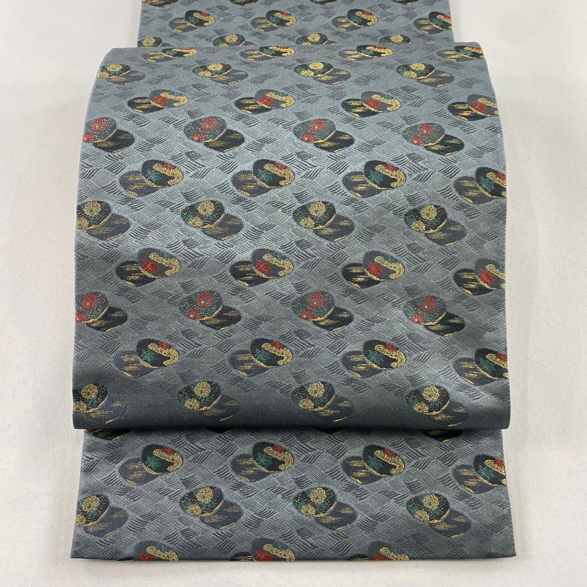 丸帯 美品 名品 貝合わせ 人物 金糸 箔 金色 六通 正絹|中古・古着 丸帯 美品 名品 貝合わせ 人物 金糸 箔 金色 六通 正絹|中古・古着