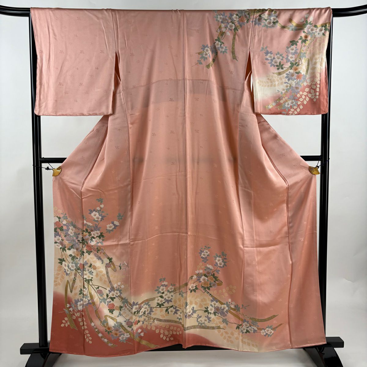 A9 未使用　袋帯 美品 秀品 箔 金色 六通 正絹 リバーシブル　着物 A9 未使用 袋帯 美品 秀品 箔 金色 六通 正絹 リバーシブル 着物