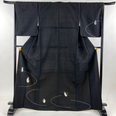 中古】 付下げ 付け下げ リサイクル レディース 正絹 グレー