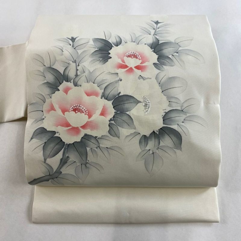 名古屋帯 美品 優品 落款あり 枝花 クリーム 正絹｜中古・古着 ...