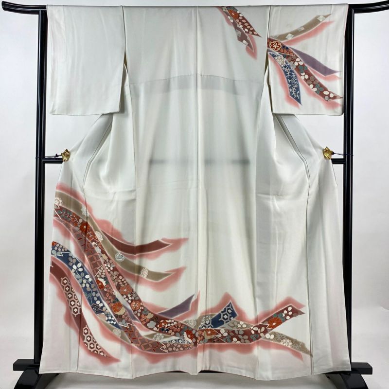 格安SALEスタート!の商品をすべて 熨斗 袷 S 裄丈63.5cm 身丈160cm 訪問着 秋草 ぼかし 金銀糸 着物・浴衣