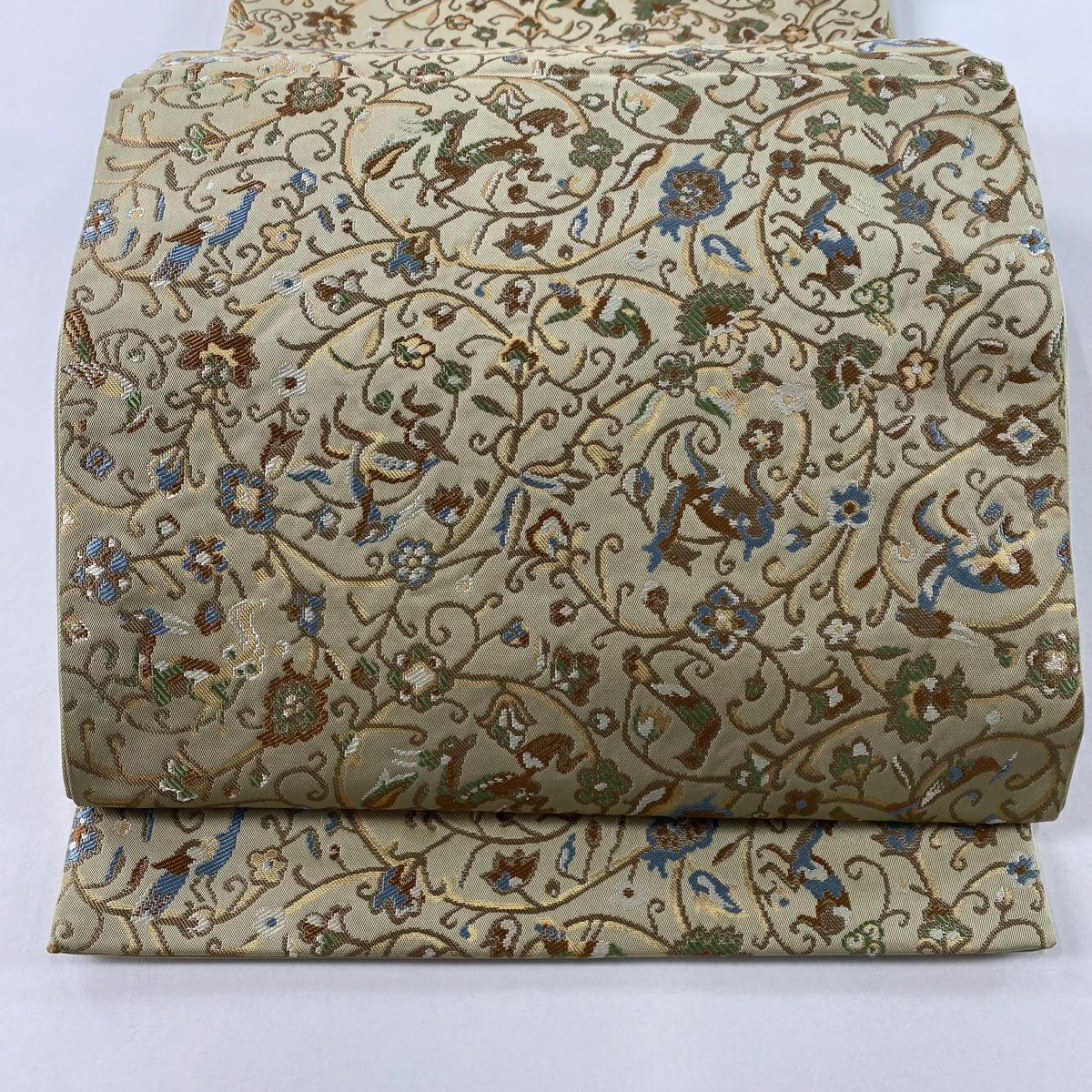最終値引き】 70%OFF 袋帯 美品 逸品 川島織物 落款あり 菱 花菱