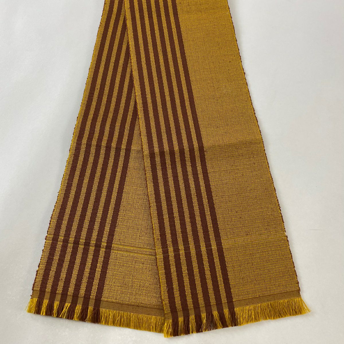 本場黄八丈 半幅帯 平和屋着物○本場黄八丈 紬 半幅帯 間