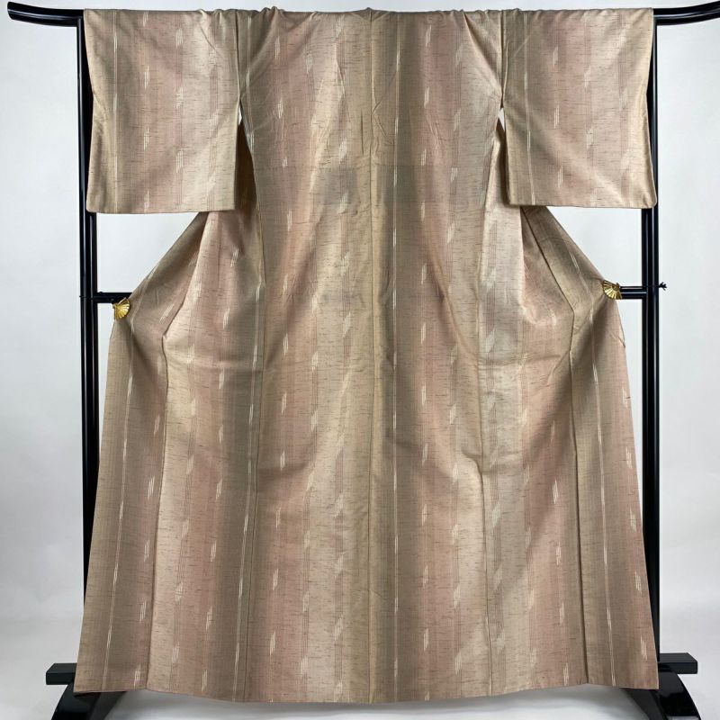 紬 身丈163cm 裄丈64cm 正絹 逸品 【中古】