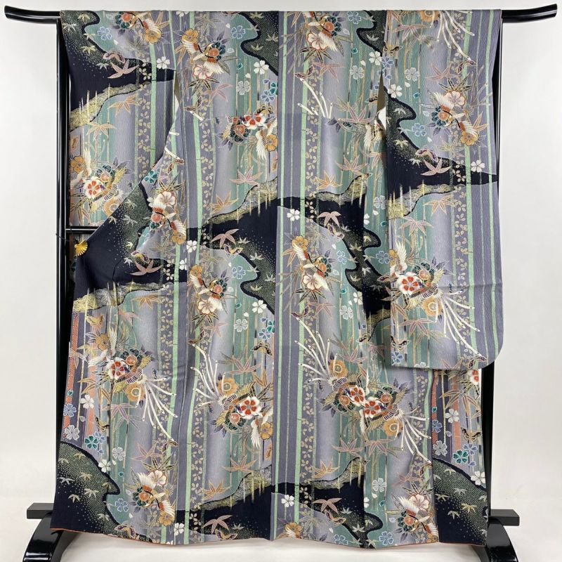モデル振袖 押切もえ 豪華 銀通し 刺繍 金彩 紋意匠 身丈169cm