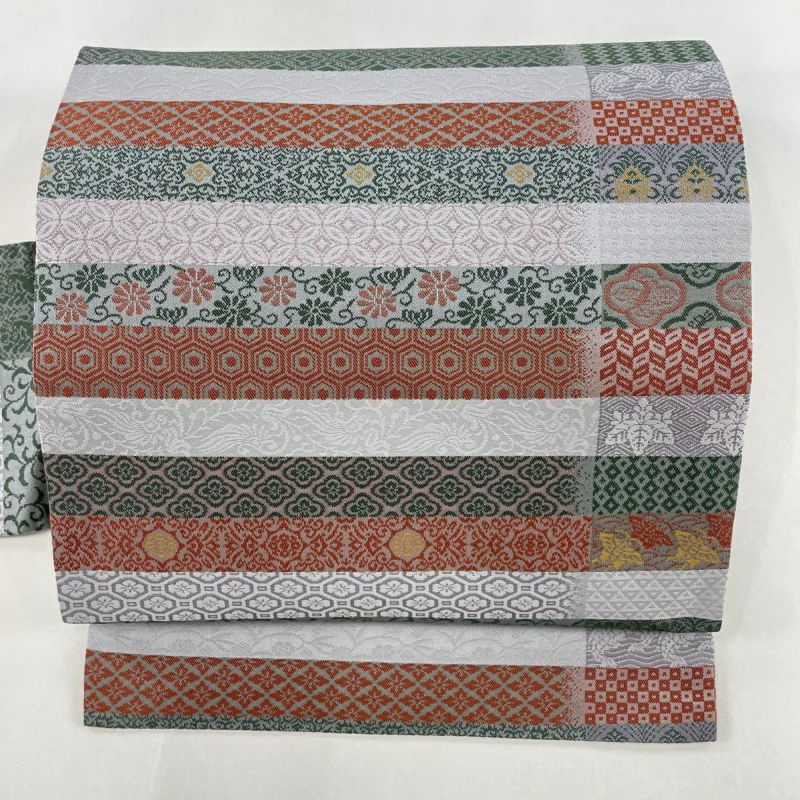 楽天市場】花唐草模様更紗全通 名古屋帯【未着用品】 : 銀座かわの屋