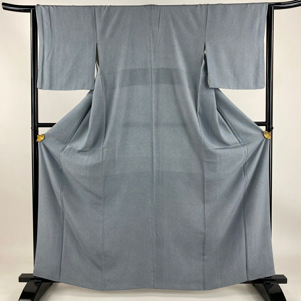 江戸小紋 身丈160.5cm 裄丈67.5cm L 袷 鮫 黒灰 正絹 秀品 一つ紋 江戸小紋 身丈160.5cm 裄丈67.5cm L 袷 鮫 黒灰 正絹 秀品 一つ紋