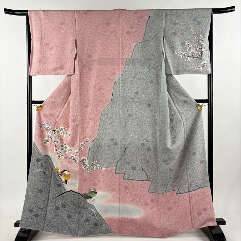 Umeko>第935 身丈165cm 浴衣 かもめ しつけ糸