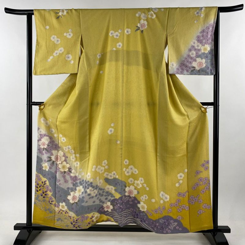 振袖 名品 身丈163.5cm 裄丈65cm 正絹（振袖 身丈163.5cm 裄丈