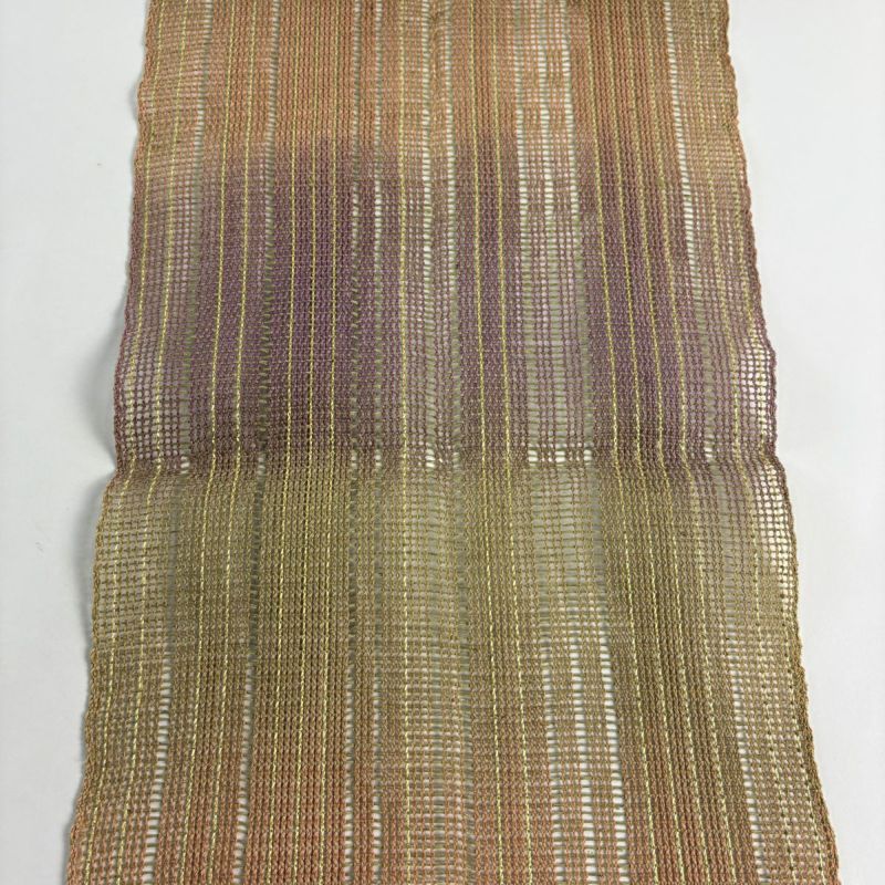 名古屋帯　茶　金糸使い　未使用　帯付き fit=scale-down,w=1200