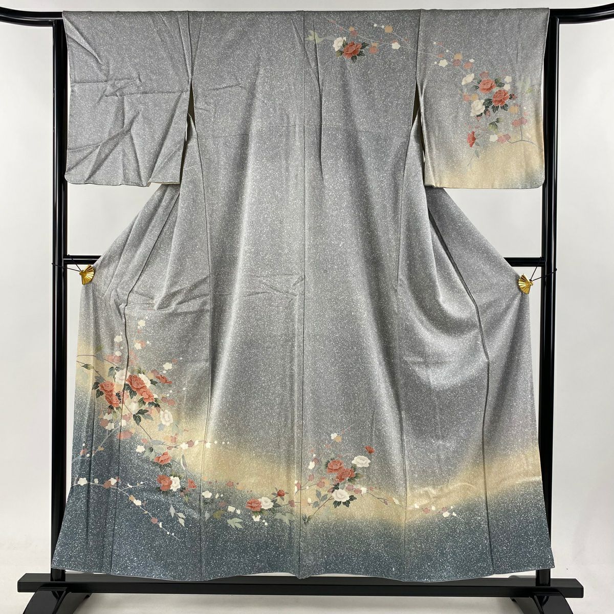 訪問着 リサイクル 身丈151cm 裄丈63cm 前幅23.5cm 後幅29cm 袖丈