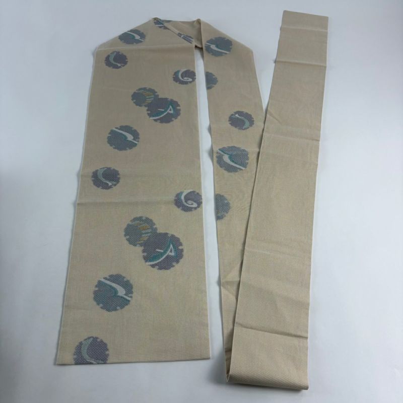 売約済み【秋のおしゃれ用に】★★新品未使用　正絹雪輪名古屋帯★★ 売約済み【秋のおしゃれ用に】新品未使用 正絹雪輪名古屋帯☆