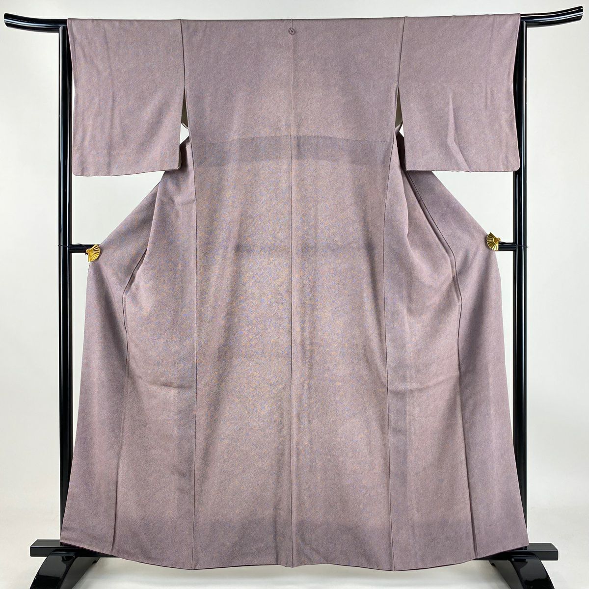 秋冬　超美品　着物　正絹　小紋　江戸小紋　砂川健一　グレー　角通し　159 銀座【C-2789】伝統工芸士 砂川健一作 単衣 江戸小紋 紫鼠色 角通し