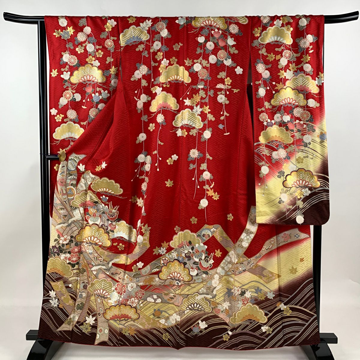 振袖 豪華 銀通し 紋意匠 身丈162cm 振袖 豪華 銀通し 刺繍 金彩 紋意匠 身丈171cm - メルカリ