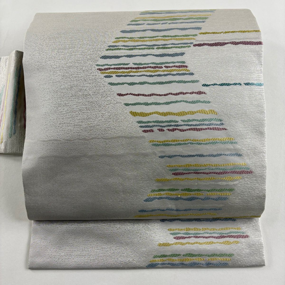 名古屋帯　縞　正絹 帯 夏 浴衣 本場博多織 正絹八寸名古屋帯 名古屋帯 正絹八寸なごや帯