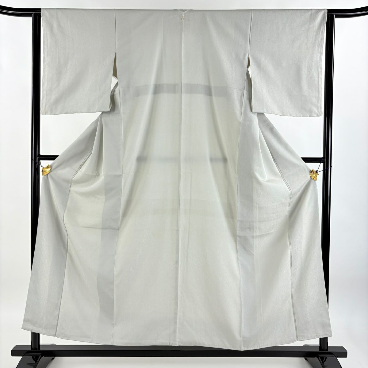 反物 逸品 塩沢紬 夏塩沢 証紙 縞 黒 正絹｜中古・古着・リサイクル