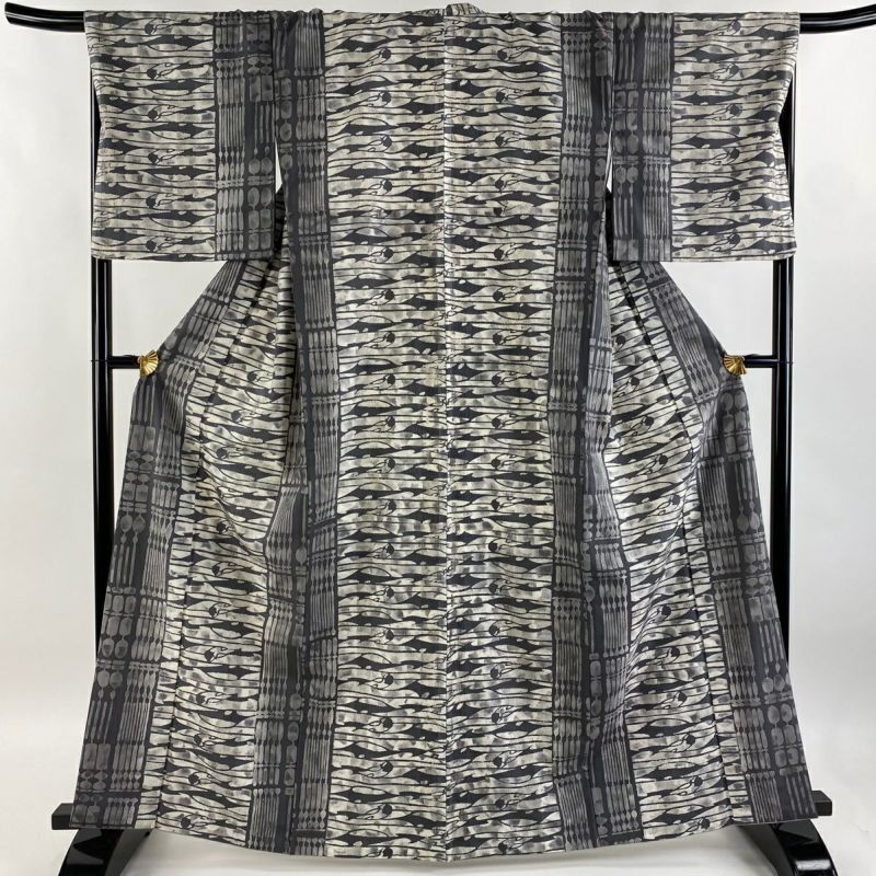 小紋 身丈167.5cm 裄丈67cm 正絹 名品