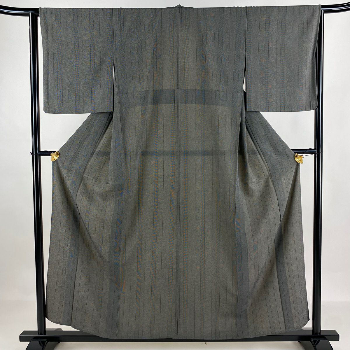 小紋 名品 158cm 63.5cm 正絹 【】