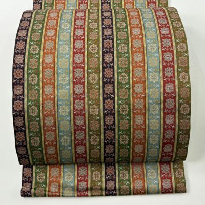 名古屋帯　ガシャドクロ　ひらき名古屋 多ち花 ひらき名古屋帯