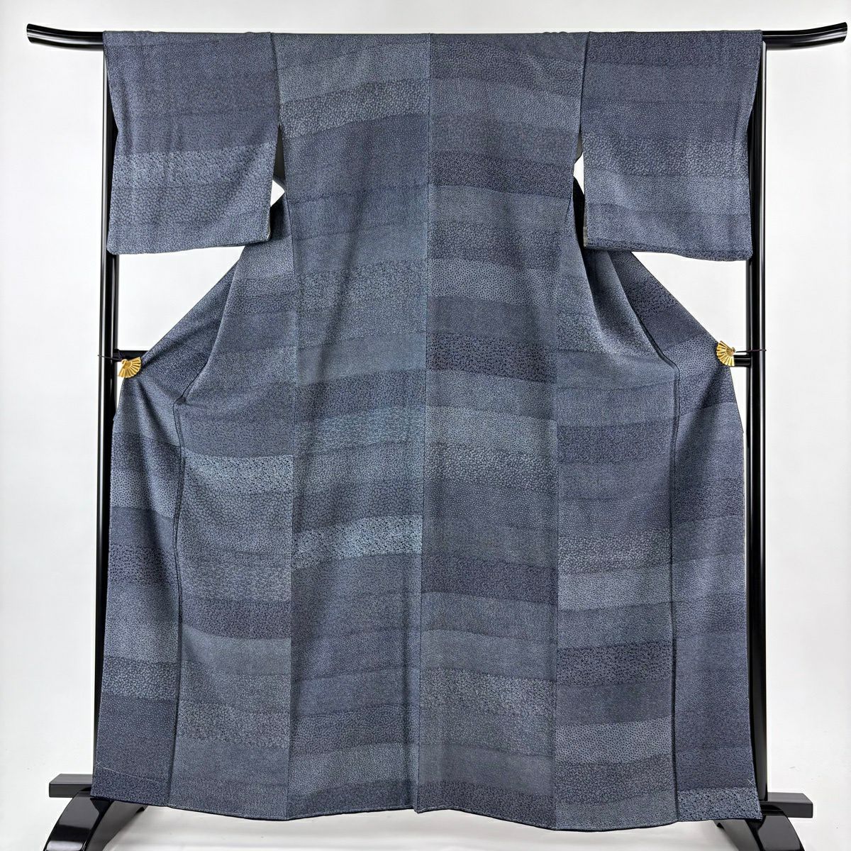 美品】 江戸小紋 身丈157cm 裄丈64cm M 袷 源氏香 万筋 茶紫 正絹 名品