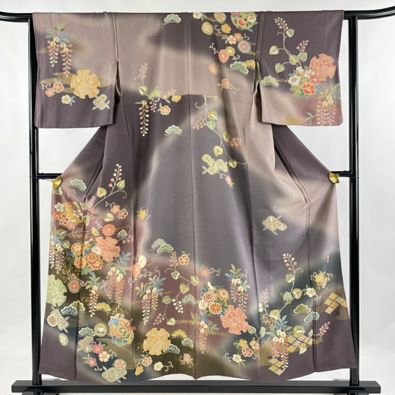 訪問着 身丈154.5cm 裄丈63cm 正絹 美品 名品-