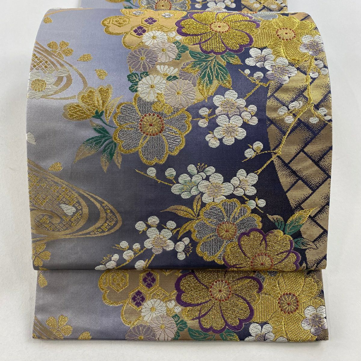 505my98▲綴織 菊 菖蒲 花 金糸 袋帯▲美品 505my98△綴織 菊 菖蒲 花 金糸 袋帯△美品 - メルカリ