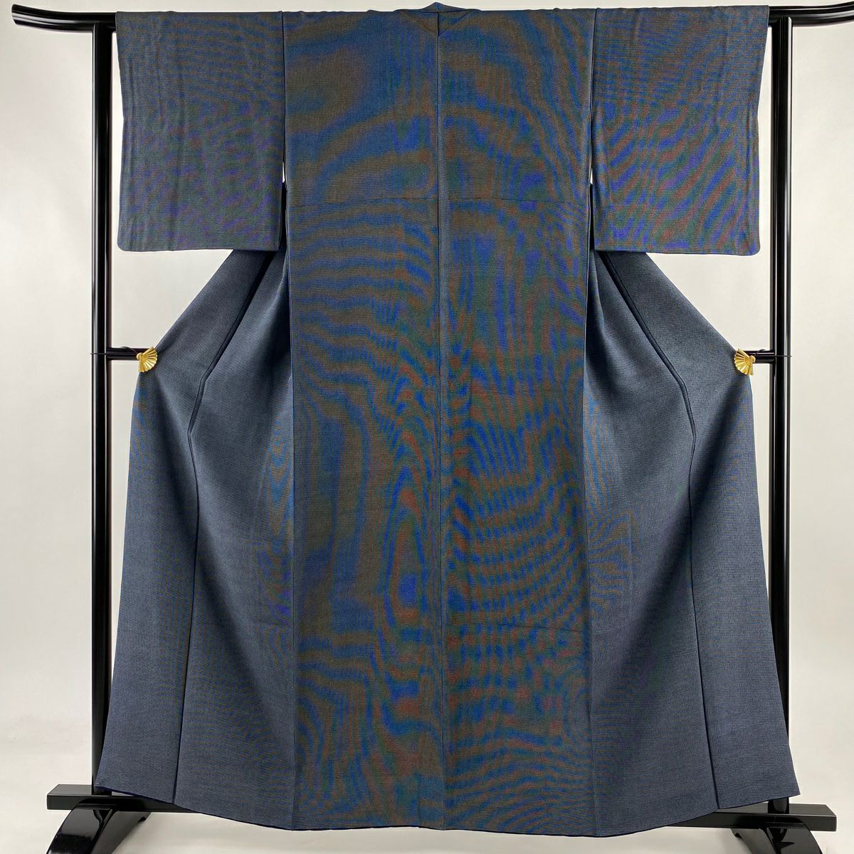 ★専用★未使用品 小紋 薪糊身丈167.0cm 裄丈70cm トールサイズ 正絹 未使用品 小紋 薪糊地 黒 身丈167.0cm 裄丈70cm トールサイズ