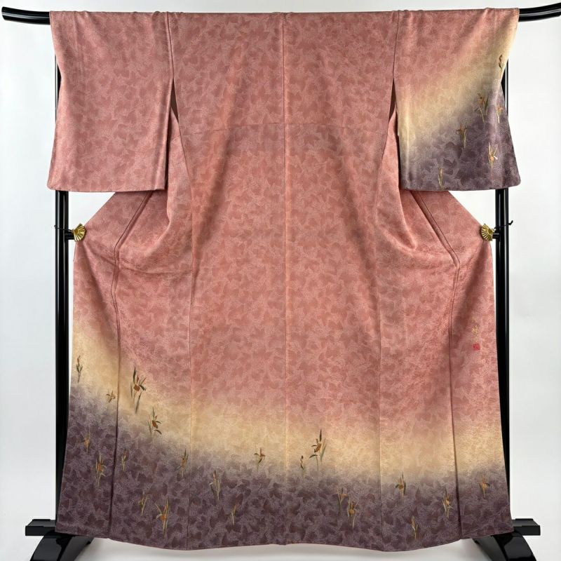 美品】 付下げ 身丈163.5cm 裄丈70cm L 袷 丹下雄介 やまと 落款あり