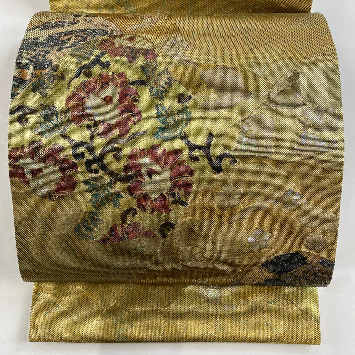 美品品【辻が花絞り染め】金通し 袋帯 正絹s775 | 着物 夢美月