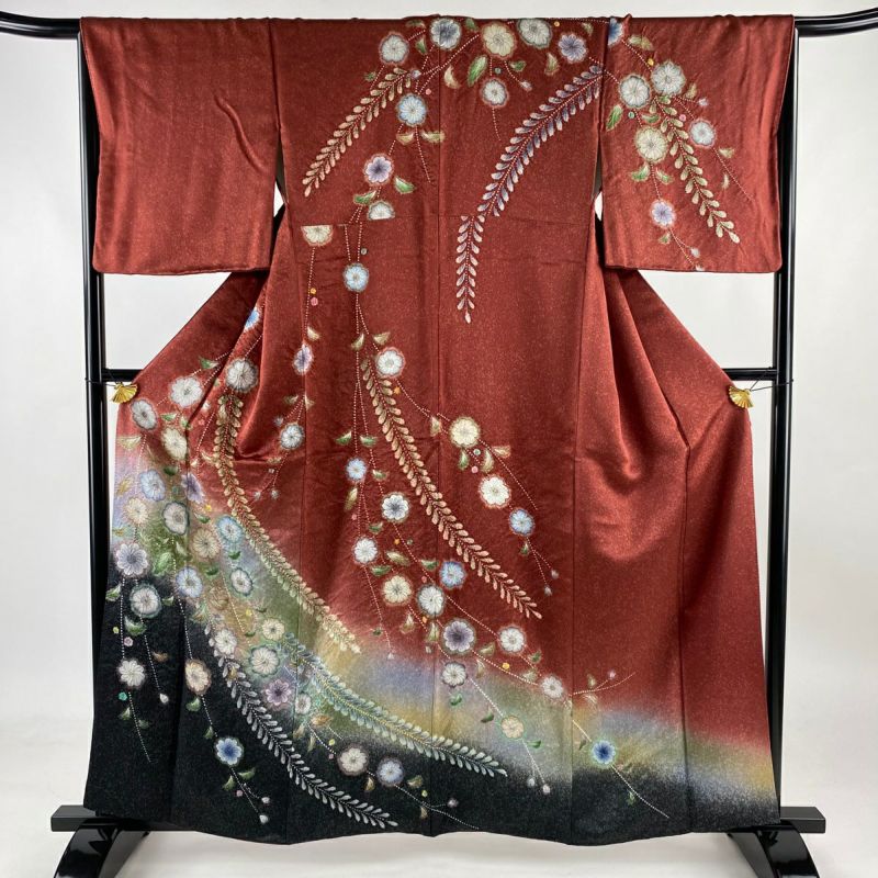 人気特価をすべて 160cm～165cm 未使用 正絹 夏紬 綿薩調 Ts560（紬 裄 身丈160cm 着物・浴衣