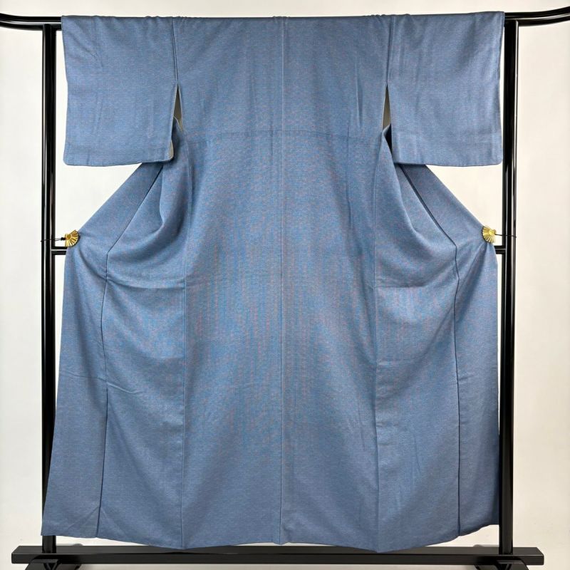 江戸小紋 身丈156cm 裄丈62.5cm S 袷 鮫 青 正絹 名品｜中古・古着