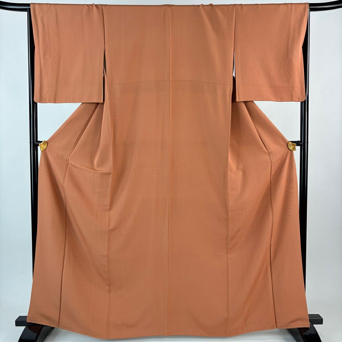 江戸小紋 身丈164cm 裄丈65.5cm M 袷 万筋 茶色 正絹 秀品｜中古・古着