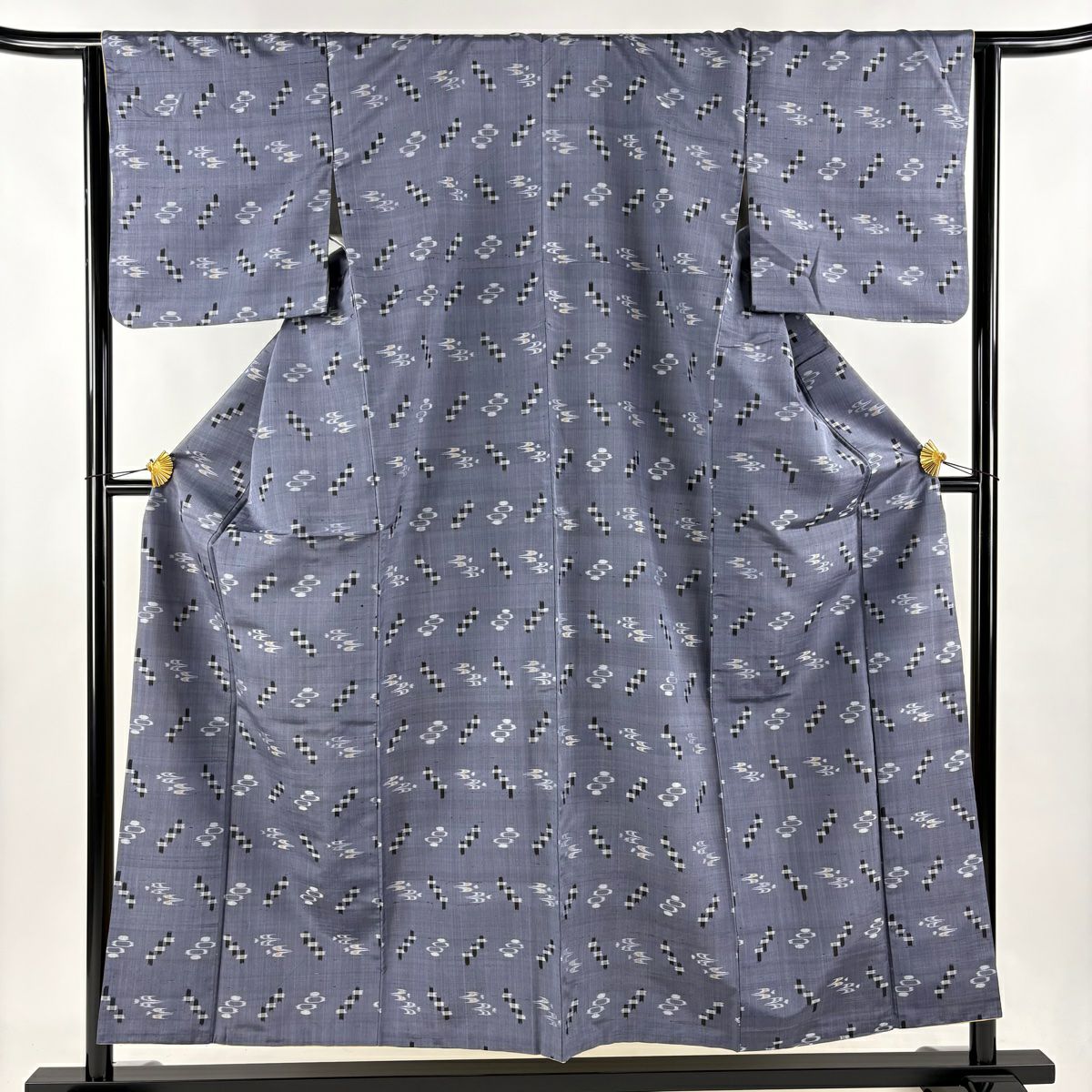 T-ポイント5倍】 夏着物 裄67、身丈157.2㎝☆夏琉球紬 琉球夏布