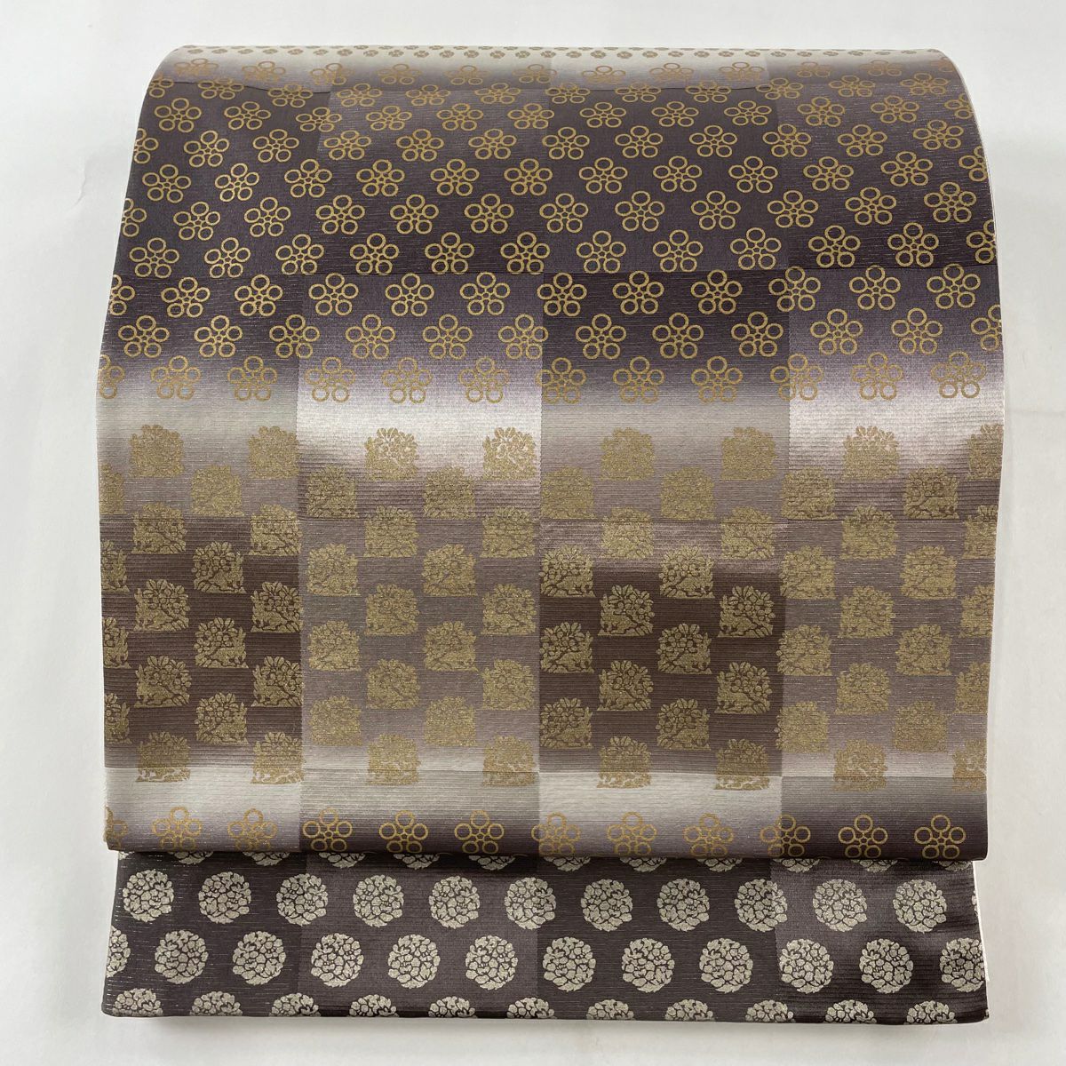 袋帯 美品 名品 うさぎ 雲文 金銀糸 黒 六通 正絹|中古・古着 袋帯 美品 名品 うさぎ 雲文 金銀糸 黒 六通 正絹|中古・古着
