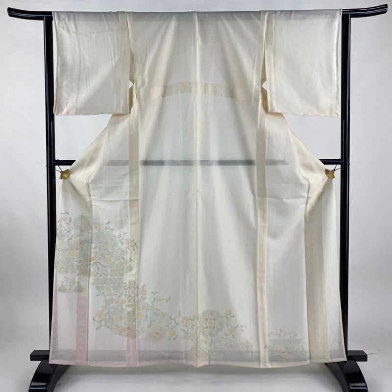 豪華絢爛綺麗美品身丈162cm裄丈68.5cm正絹訪問着袷広襟