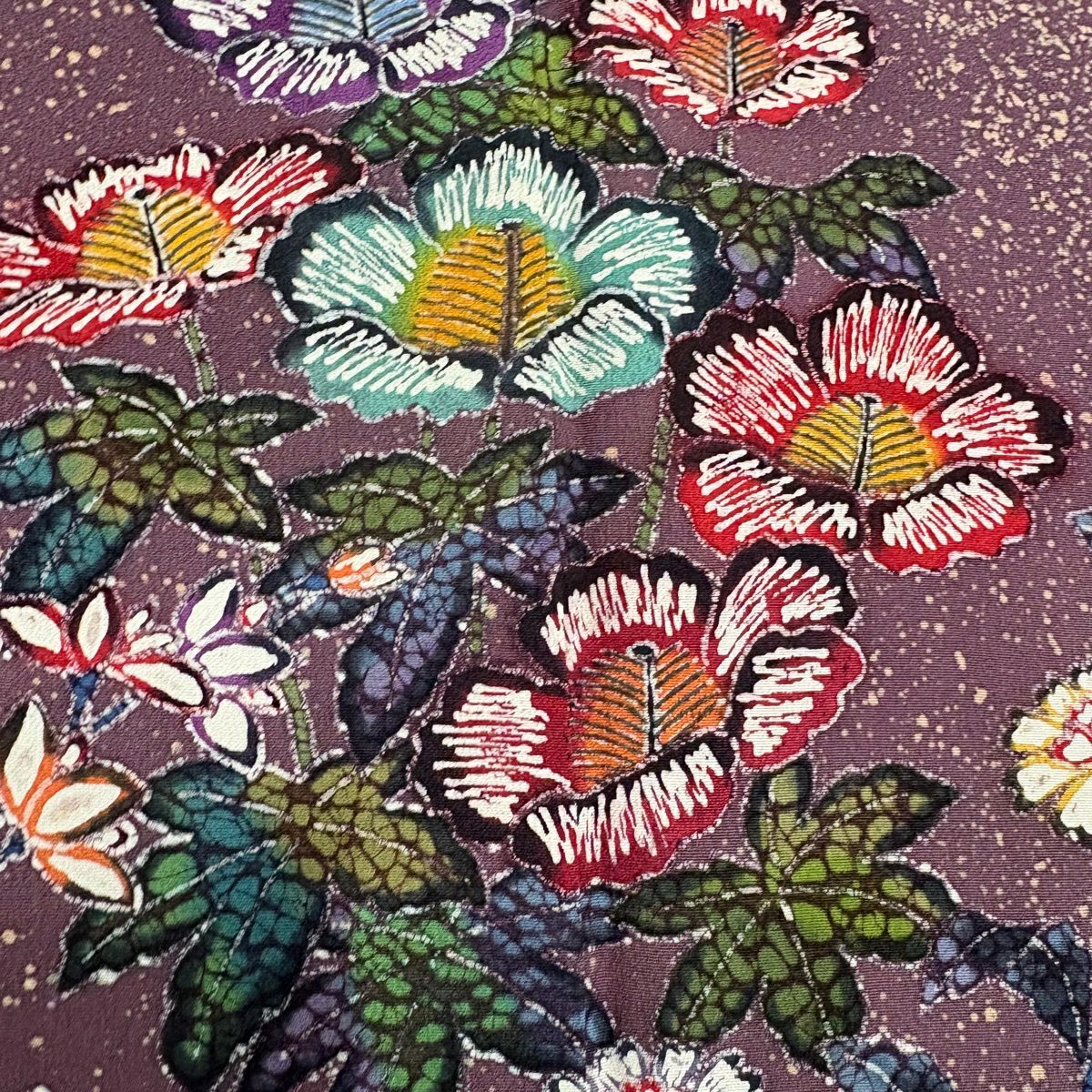 美品】 訪問着 身丈158.5cm 裄丈66.5cm M 袷 落款 枝梅 草花 染め分け