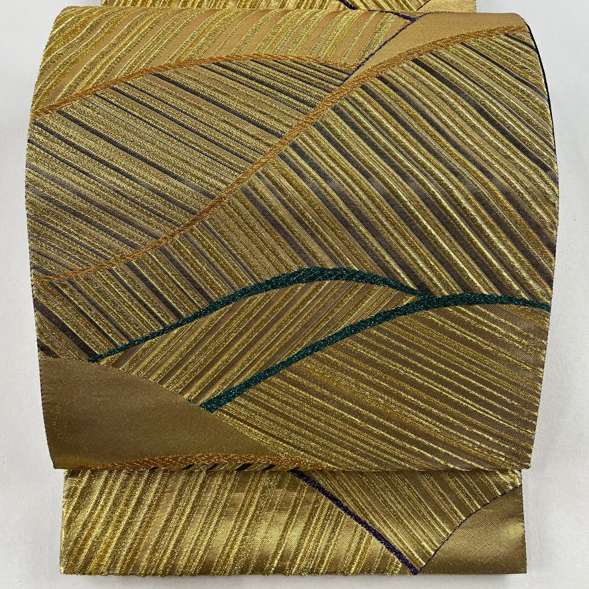 いま人気のアイテム 市松 証紙あり 名品 美品 袋帯 幾何学模様 六通 金色 箔 金糸 着物・浴衣