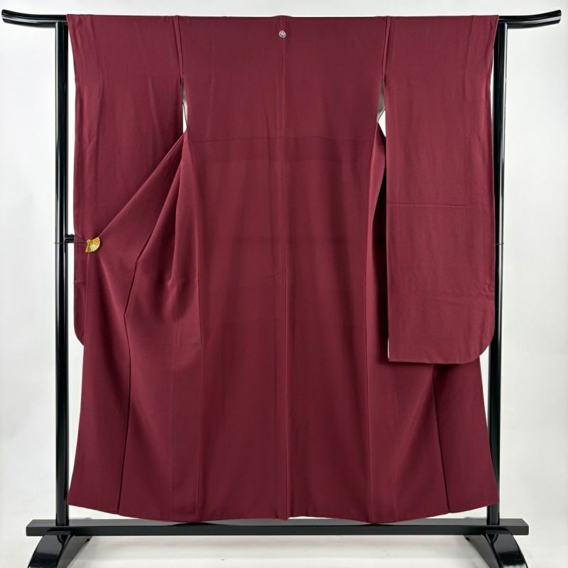 振袖 身丈154cm 裄丈63.5cm S 袷 赤紫 正絹 名品 一つ紋｜中古・古着