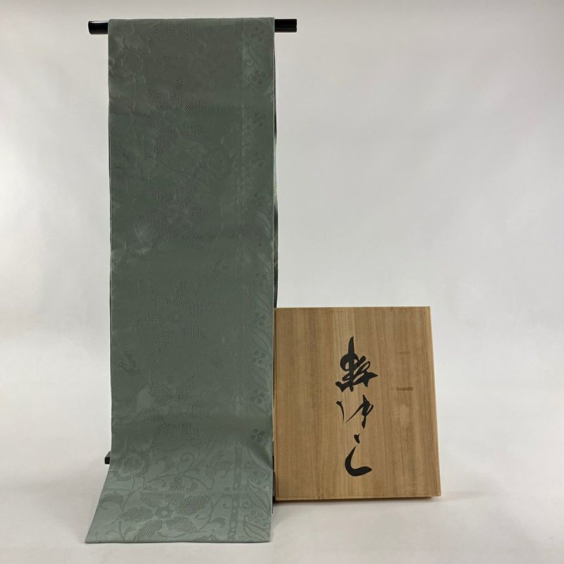 ランキング2025 名古屋帯 花唐草 共箱あり 松葉仕立て 八寸名古屋帯 逸品 美品 着物・浴衣