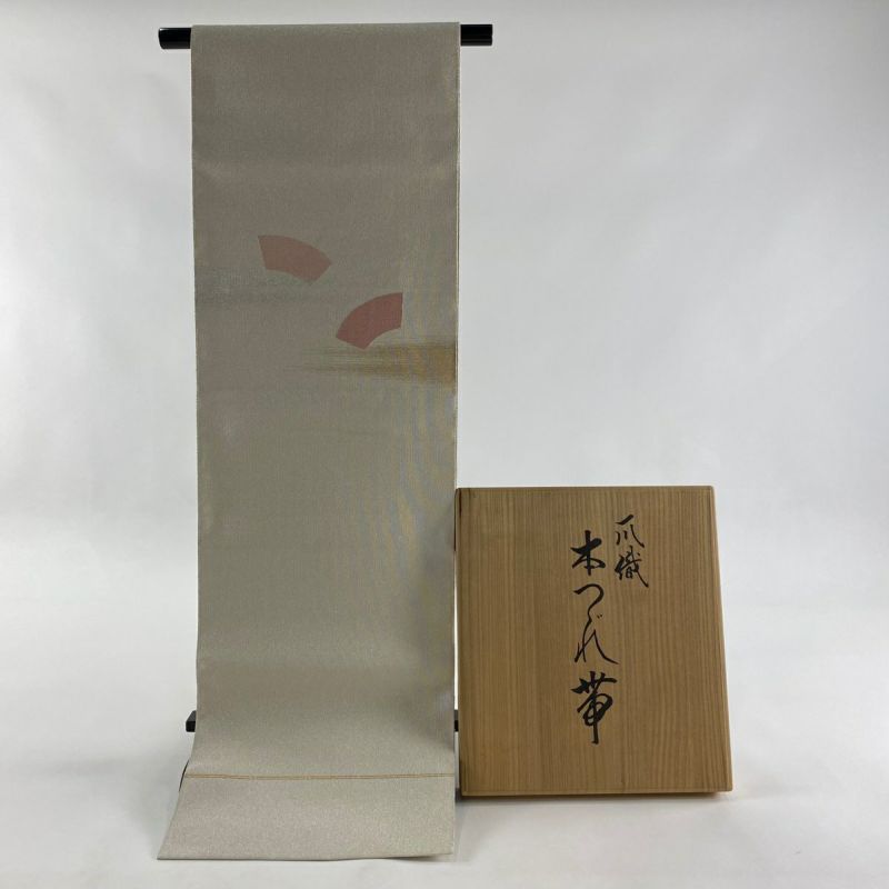 専用帯1577 ○高級 正絹 本場筑前博多織 松葉仕立て 名古屋帯