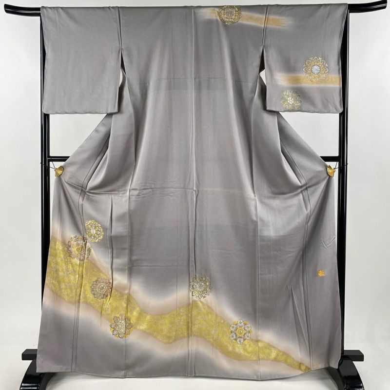 【NEW限定品】 袷 M 裄丈66.5cm 身丈168cm 訪問着 堀省平 鳳凰 華文 落款あり 着物・浴衣