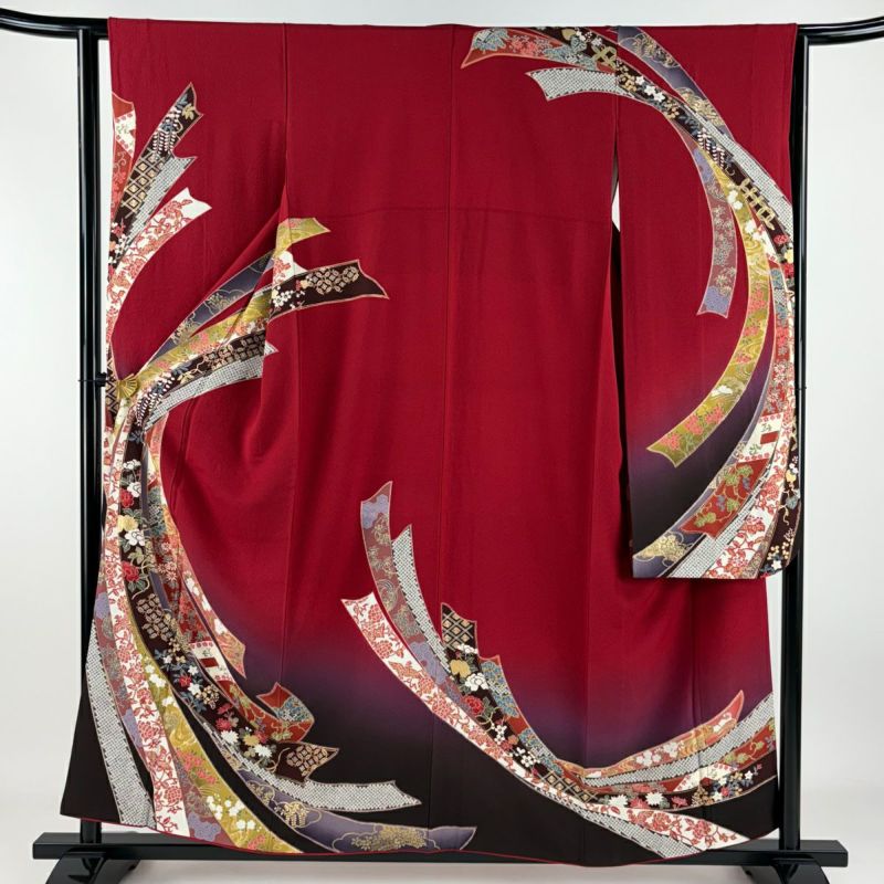 KP1781 振袖 身丈157cm 正絹 着物 成人式 KP1781 振袖 身丈157cm 正絹 着物 成人式
