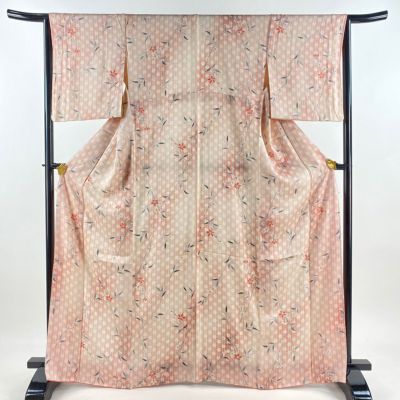 ☺*︎様 未使用近い　美品　単衣　紬　小紋　フルセット　身丈153 裄丈64 ☺*︎様 未使用近い 美品 単衣 紬 小紋 フルセット 身丈153 裄丈