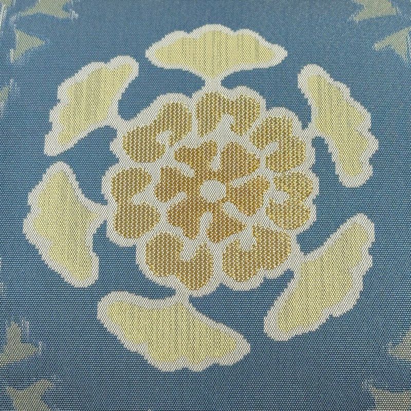 406my157◇黄金ムガ 洋風 小花 花唐草 金糸 六通 袋帯◇美品 406my157◇黄金ムガ 洋風 小花 花唐草 金糸 六通 袋帯◇美品