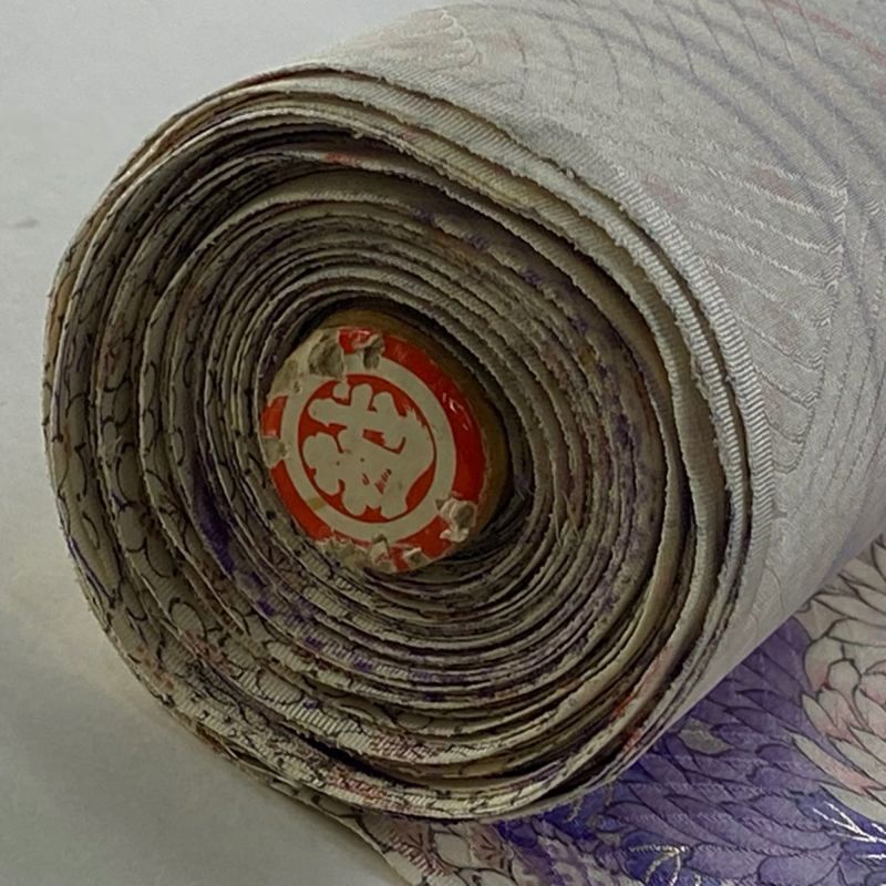 小紋 金彩 さおり 真赭色 正絹 反物 楽天市場】【新古品】 小紋 着物 反物 正絹 着尺 手染め 浜