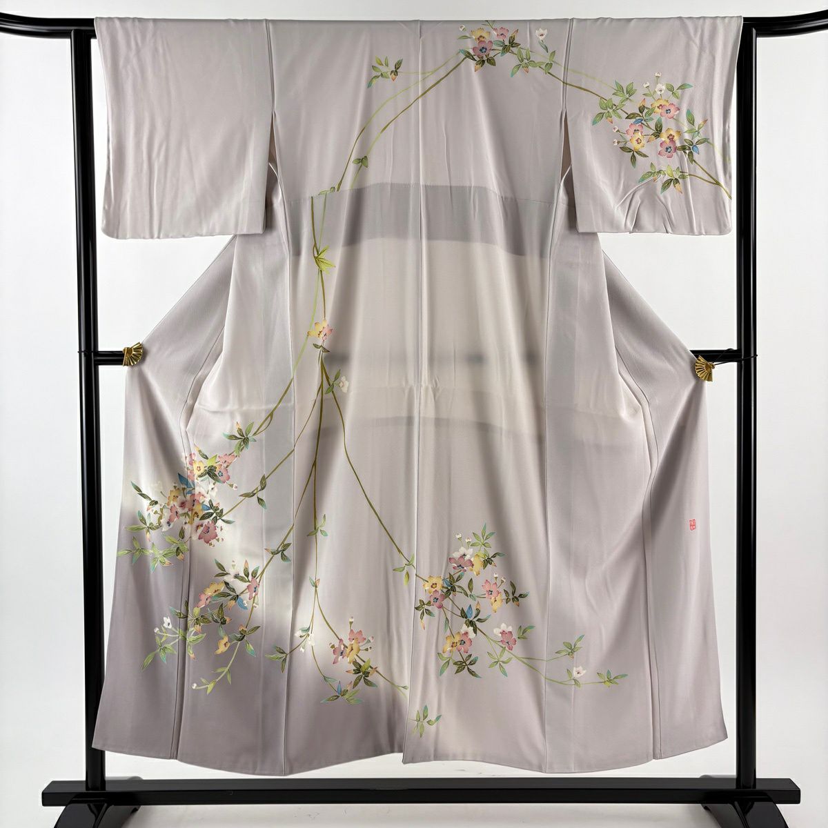 付下げ 身丈162cm 裄丈67cm M 袷 岡本幸治 加賀友禅 やまと 落款あり