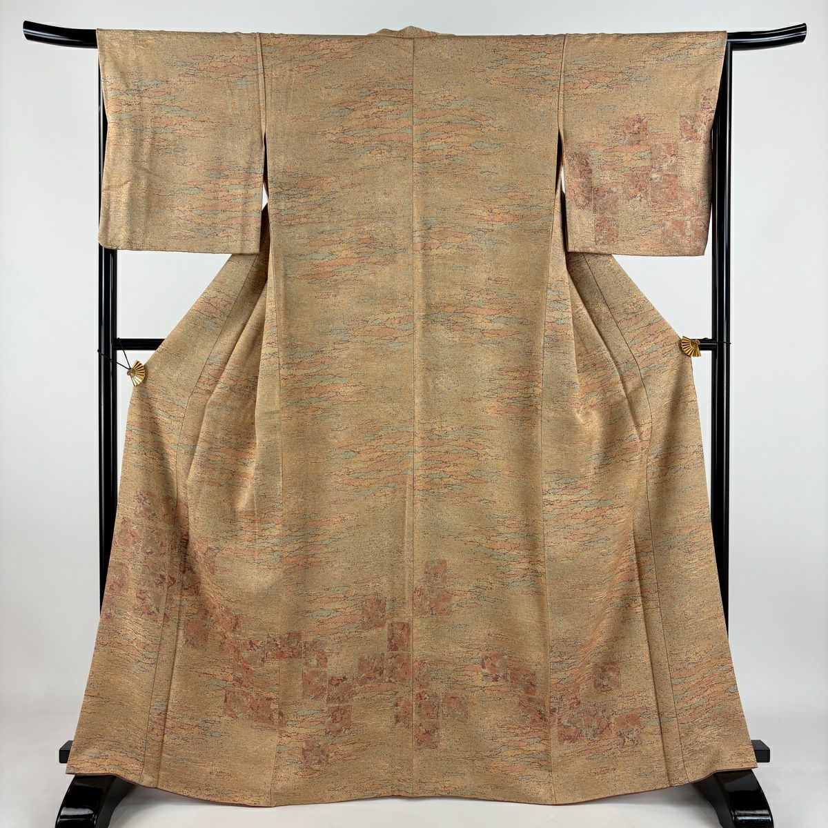 美品】 訪問着 身丈161.5cm 裄丈65.5cm M 袷 川村久太郎 落款あり 松