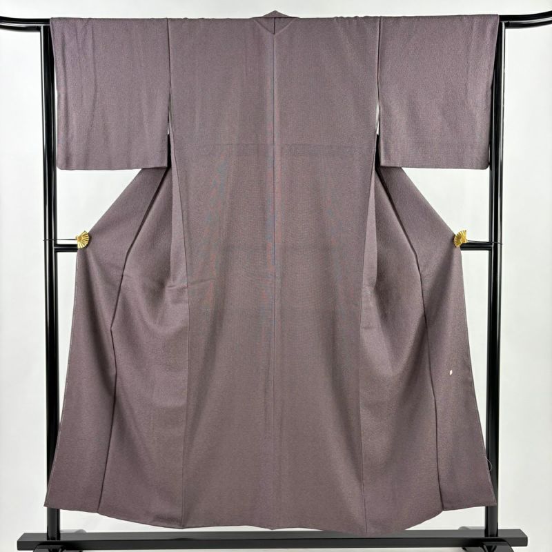 江戸小紋 着物 袷 黒 寄せ柄 カジュアル 正絹 裄67 Ｌ 中古 sn1733 着物 袷 街着屋 江戸小紋 鮫小紋 黒 M L サイズ 日本製 洗える 小紋 袷