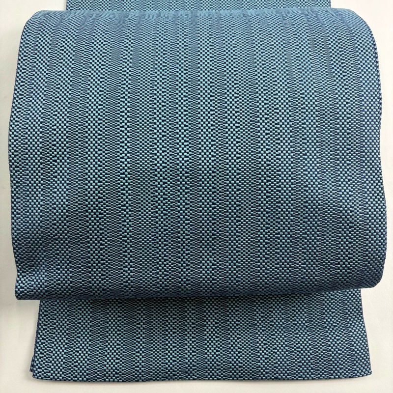 美品】 名古屋帯 秀品 証紙あり 八寸名古屋帯 博多織 草木染 幾何学