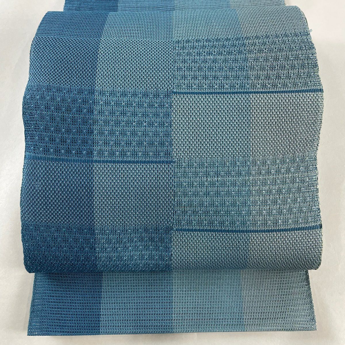 新しい到着 八寸名古屋帯 夏帯 秀品 美品 名古屋帯 50%OFF 絽 黄土 よろけ縞 着物・浴衣